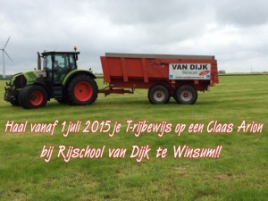 Claas Arion Rijschool van Dijk | John Breider Mechanisatie